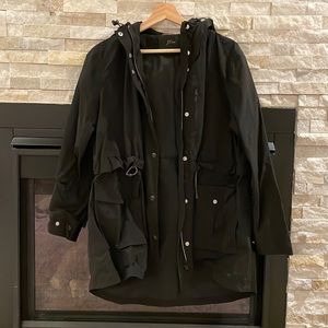 J Crew Black water-resistant jacket -small-